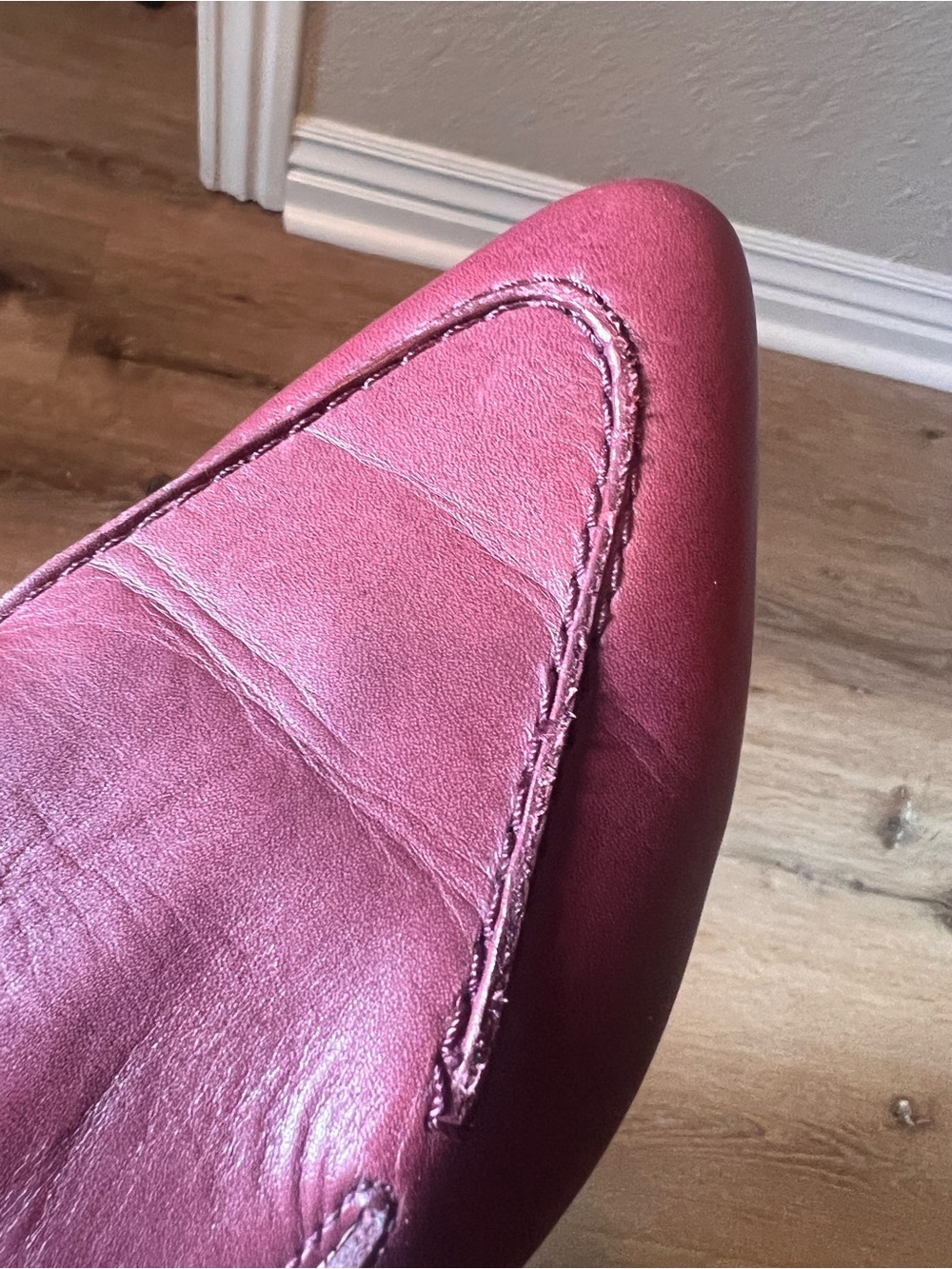 Madewell Pointed Loafers in Deep Wine - Picture 5 of 7